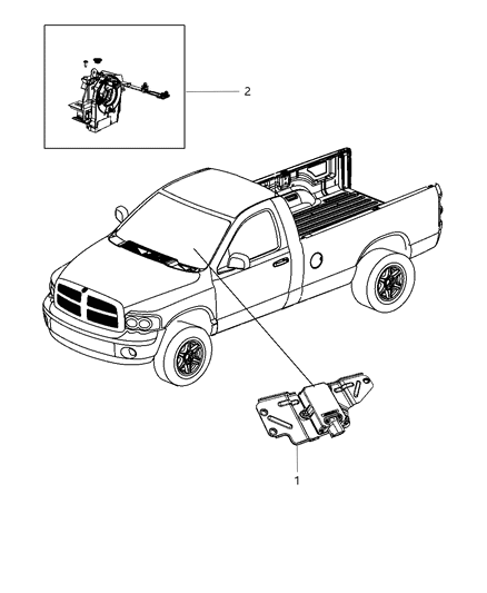 2012 Ram 1500 Sensor-Dynamics Diagram for 56038967AA