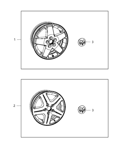 2012 Dodge Caliber Wheel Kit Diagram