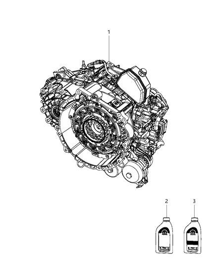 2011 Chrysler 200 TRANSMISS Diagram for 68033575AC