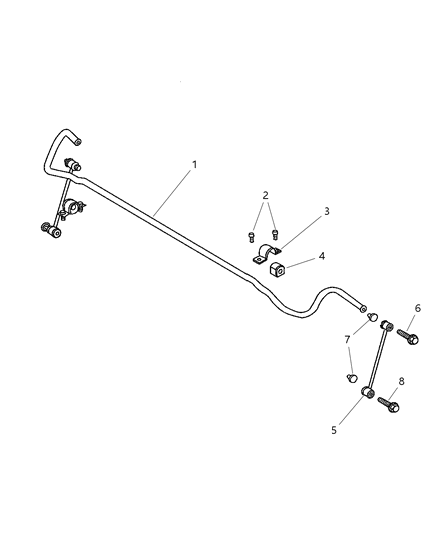 2006 Chrysler Pacifica BUSHING-STABILIZER Bar Diagram for 4766876AC