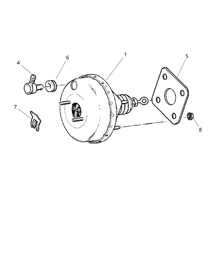 2002 Dodge Neon Booster, Power Brake Diagram