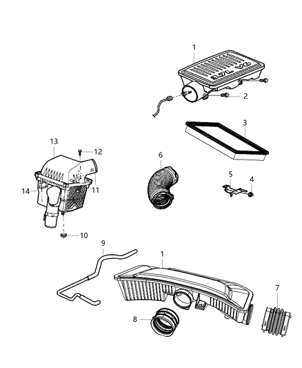 2010 Jeep Commander Air Cleaner Diagram