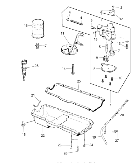 2005 Jeep Wrangler Engine Oiling Diagram 2