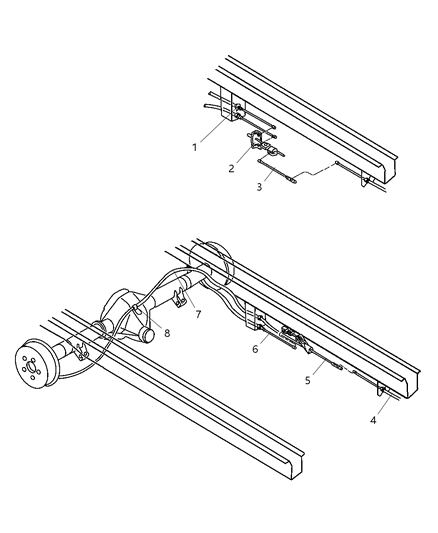 2000 Dodge Ram Wagon Parking Brake Cable Diagram