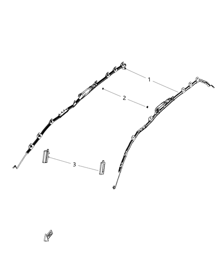 2018 Chrysler Pacifica Front Seat Air Bag Diagram for 68297949AC