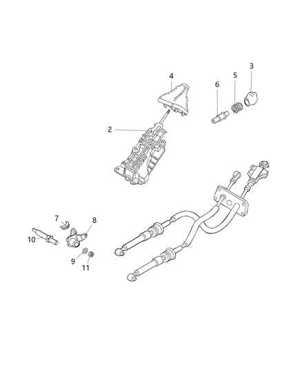 2021 Ram ProMaster 3500 Gearshift Controls Diagram 2