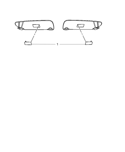 2013 Dodge Dart Visor - Interior Diagram