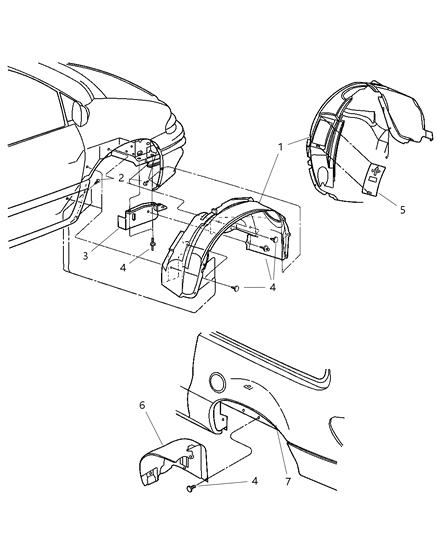 2007 Chrysler Town & Country Shields Diagram