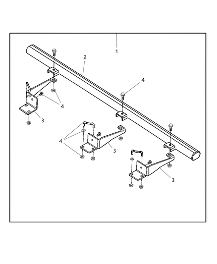 2001 Jeep Cherokee Guard - Rock Rails Diagram