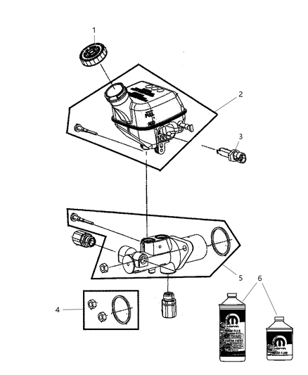 2010 Chrysler PT Cruiser Master Cylinder Diagram