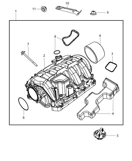 2009 Dodge Challenger Intake Manifold Diagram 4