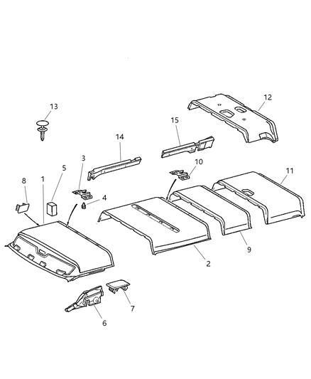 2005 Dodge Sprinter 3500 Headliner Diagram 2