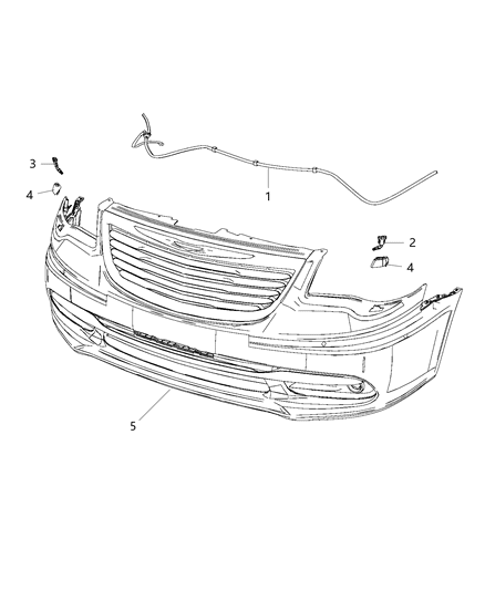 2015 Chrysler Town & Country Washer System Headlamp Diagram