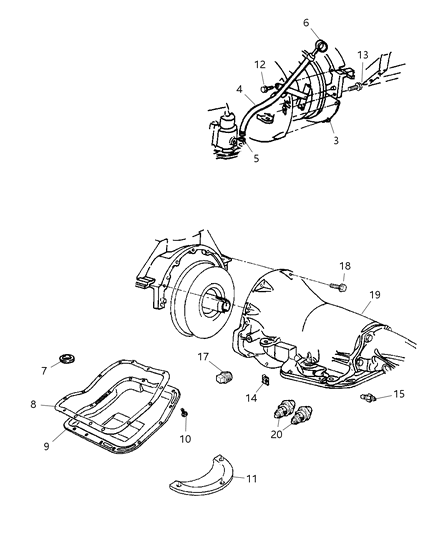 2004 Dodge Ram 3500 Case & Related Parts Diagram 1