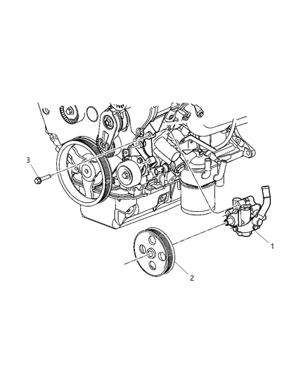 2001 Chrysler Town & Country Power Steering Pump Diagram 3