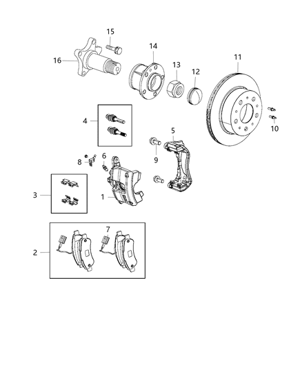 2015 Ram ProMaster 2500 Brakes, Rear Diagram