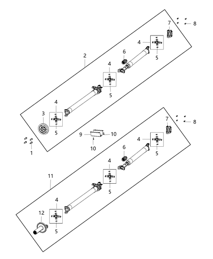 2018 Ram 3500 Shaft-Drive Diagram for 5146499AC