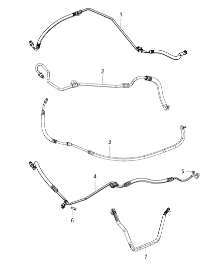 2014 Chrysler 300 Power Steering Hose Diagram 1