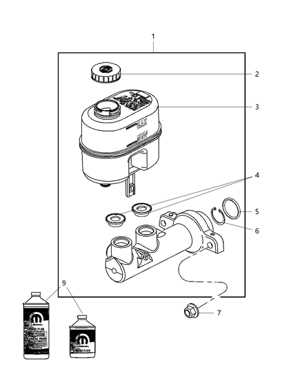 2009 Dodge Durango Brake Master Cylinder Diagram