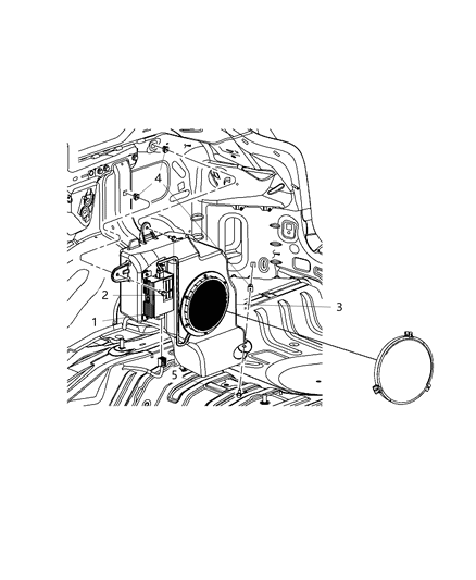 2016 Jeep Patriot Subwoofer & Amplifier Diagram