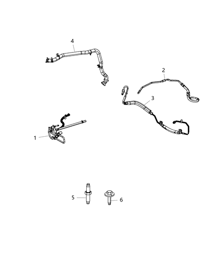 2018 Dodge Grand Caravan Power Steering Hoses Diagram