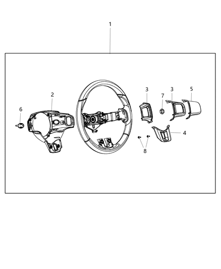 2014 Dodge Dart Wheel-Steering Diagram for 1UH18LA8AE