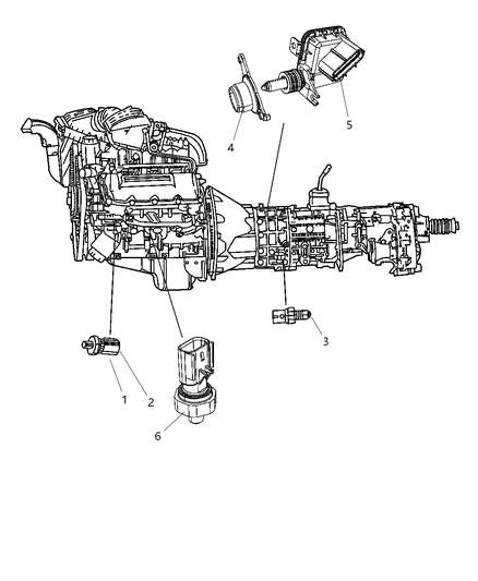 2009 Dodge Ram 2500 Switches Powertrain Diagram