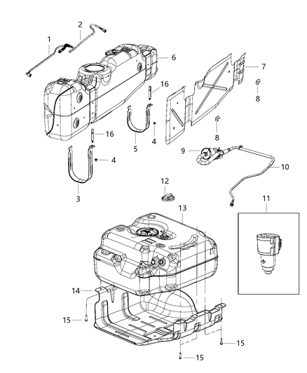 2014 Ram 3500 Fuel Tank Diagram