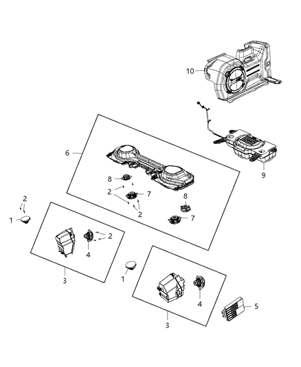 2019 Jeep Wrangler Speakers, Amplifier And Sub Woofer Diagram