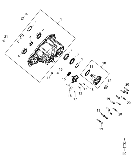 2018 Dodge Durango Rear Case Diagram