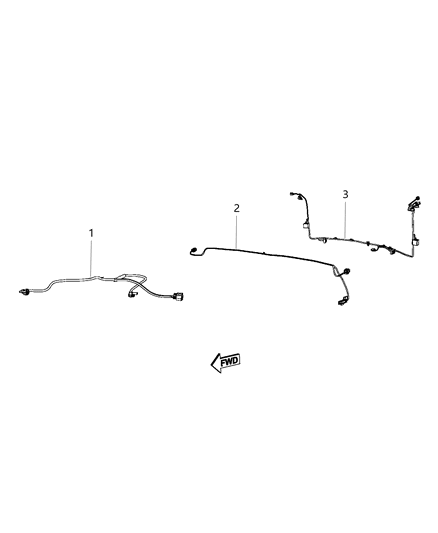 2019 Dodge Journey Wiring-Rear FASCIA Diagram for 68080316AE