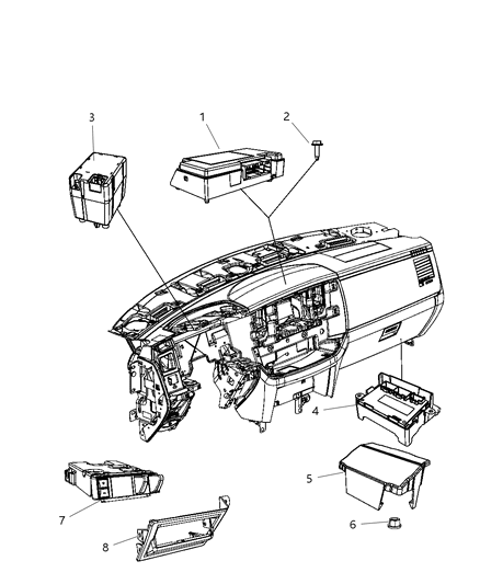 2011 Ram 3500 Modules Instrument Panel Diagram