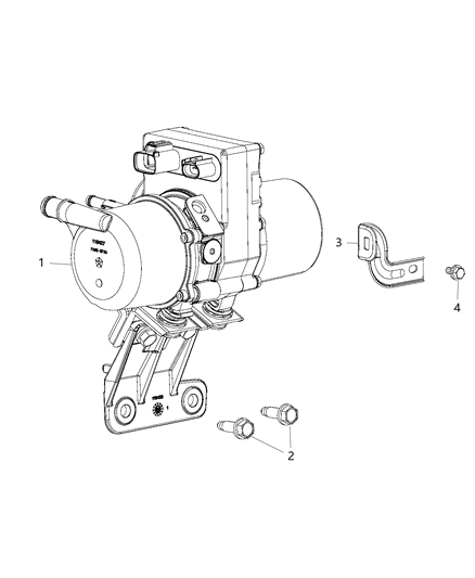 2012 Jeep Grand Cherokee Power Steering Pump Diagram for 52124998AF