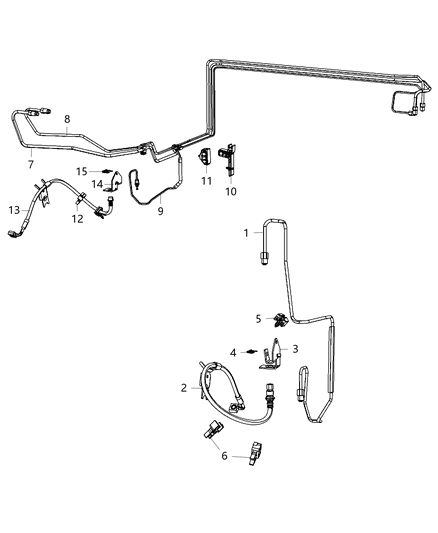 2011 Chrysler 300 Front Brake Lines & Hoses Diagram 3