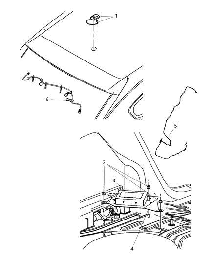 2007 Dodge Caliber Satellite Radio System Diagram