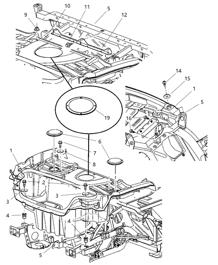 2004 Dodge Viper Pan-Trunk PRIMED Diagram for 4865472AC