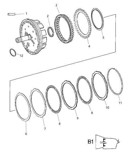 2006 Jeep Grand Cherokee Multi-Disc Holding Clutch Diagram