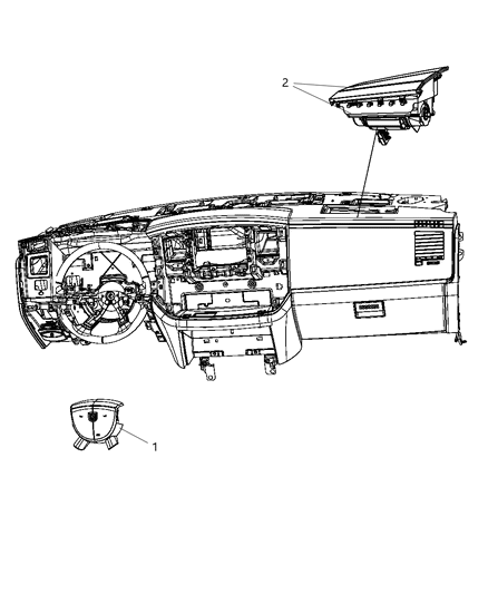 2012 Ram 4500 Air Bags Front Diagram