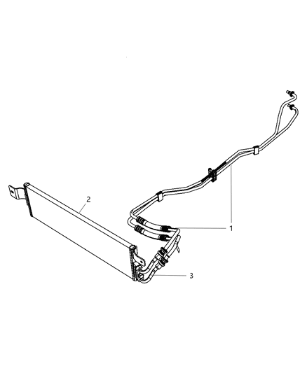 2009 Jeep Wrangler Tube-Supply & Return Diagram for 55056609AE