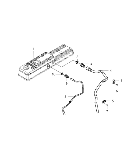 2009 Dodge Ram 3500 Pickup Crankcase Ventilation Diagram 1