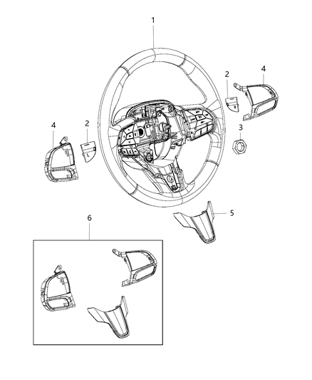 2020 Chrysler Voyager Wheel-Steering Diagram for 6VE13PMHAA