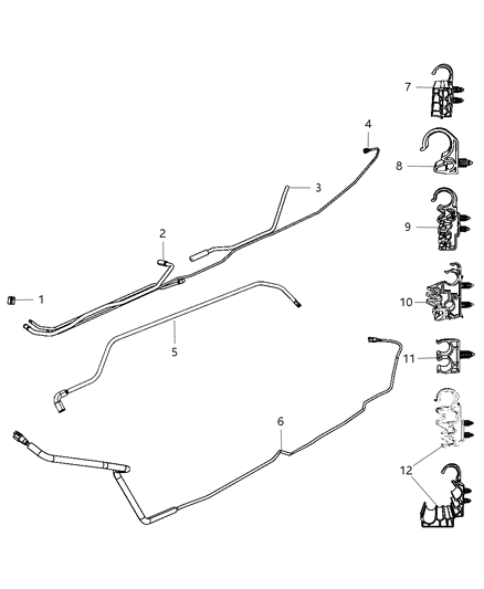 2010 Dodge Ram 2500 Tube-Fuel Return Diagram for 52122527AB