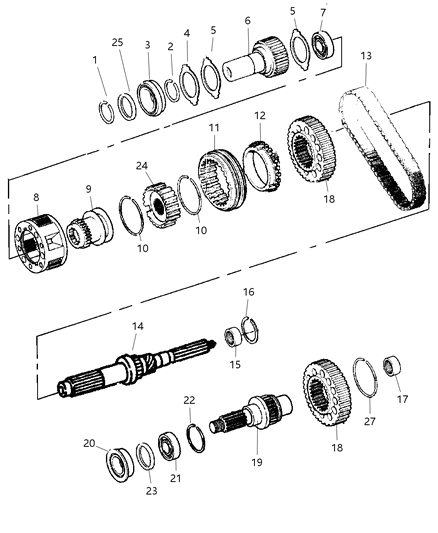 2003 Dodge Ram 1500 Sleeve-Shift Range Diagram for 5072467AA