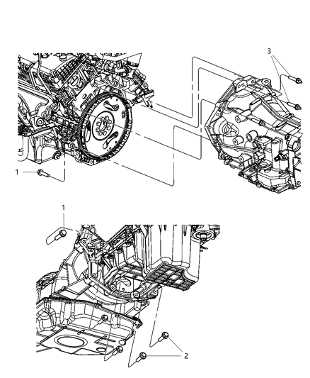 2009 Dodge Challenger Mounting Bolts Diagram 1