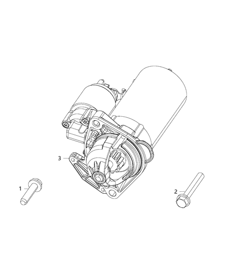 2019 Jeep Grand Cherokee Starter & Related Parts Diagram 5