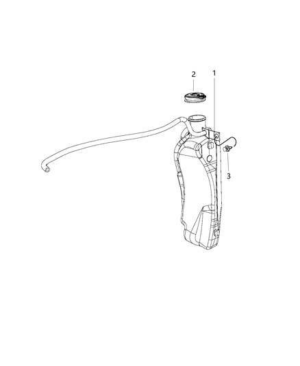 2016 Jeep Wrangler Coolant Recovery Bottle Diagram 2