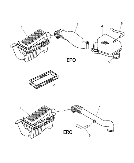 2001 Jeep Wrangler Air Cleaner Diagram