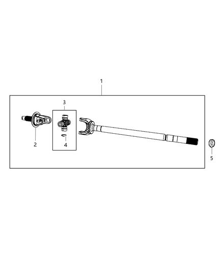 2011 Ram 2500 Axle Shafts Diagram