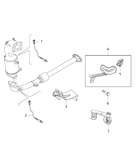 2019 Jeep Compass Oxygen Sensors Diagram 1