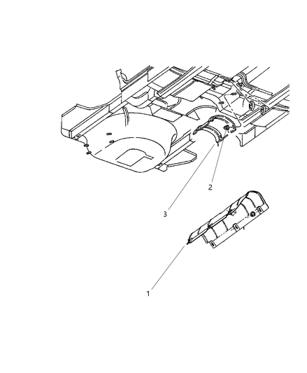 1997 Chrysler Cirrus Heat Shields - Exhaust Diagram